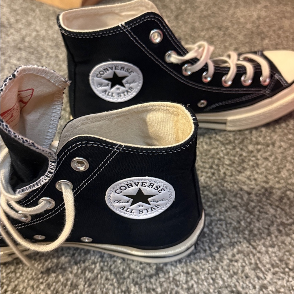 Converse All Stars Chuck Taylor Black High-Top Sneakers - Picture 7 of 8